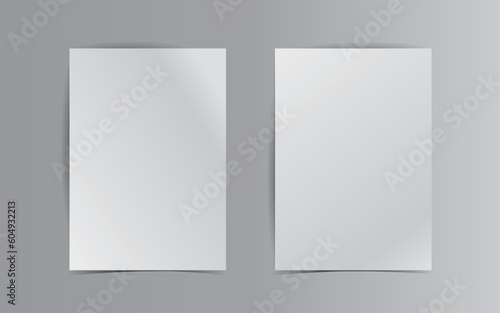 design of a mock-up white paper A4 template for a flyer cover for an informational presentation. brochures or pictures