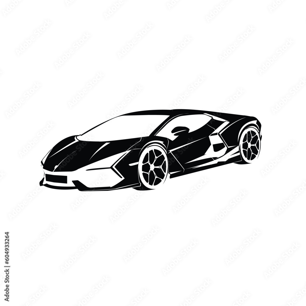 car logo design concept vector silhouette