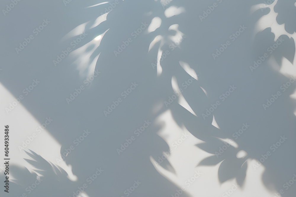 The wall on which the shadows from the leaves are beautifully visible. Generative AI The wall on which the shadows from the leaves are beautifully visible. Generative AI