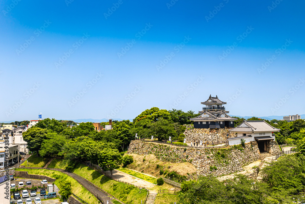 静岡県浜松市にある徳川家康の出世城と呼ばれる浜松城
