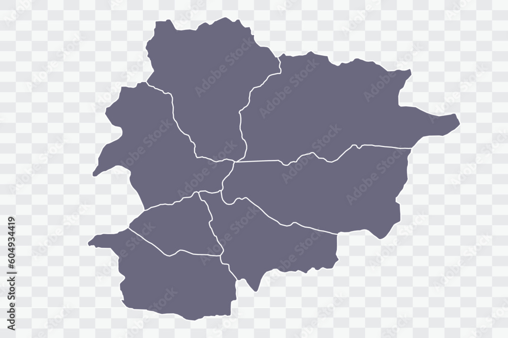 Andorra Map pewter Color on White Background quality files Png
