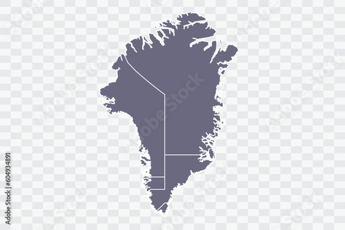 Greenland Map pewter Color on White Background quality files Png