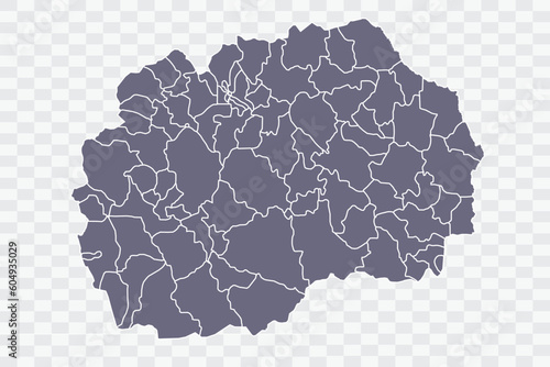 Macedonia Map pewter Color on White Background quality files Png