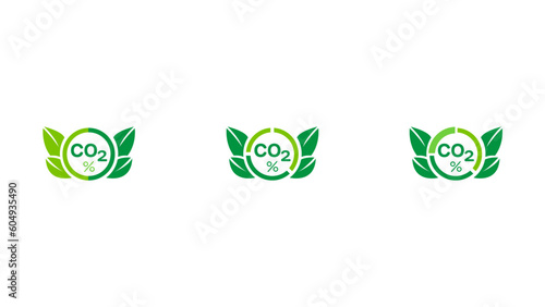 CO2 Carbon Tax management. Carbon percentage. Carbon Emission Analytics. Carbon footprint.Sustainability vector illustration.	