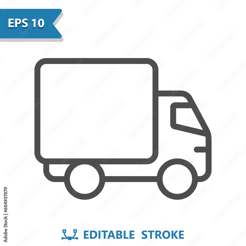 Truck Icon. Delivery Truck, Van, Vehicle Truck Icon. Delivery Truck, Van, Vehicle
