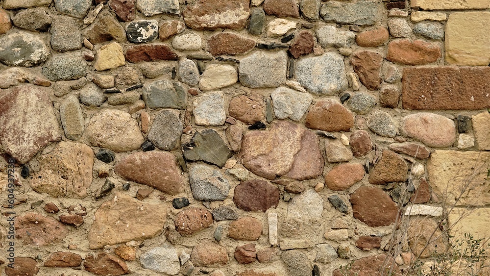 Obraz premium rustic stone wall as background