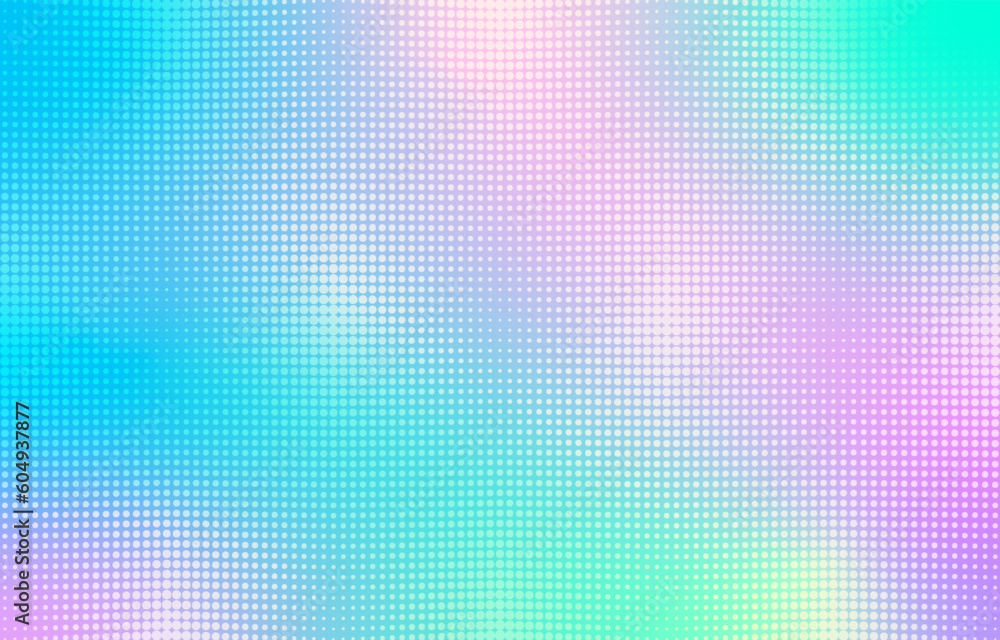 Colorful Halftone Wave Background