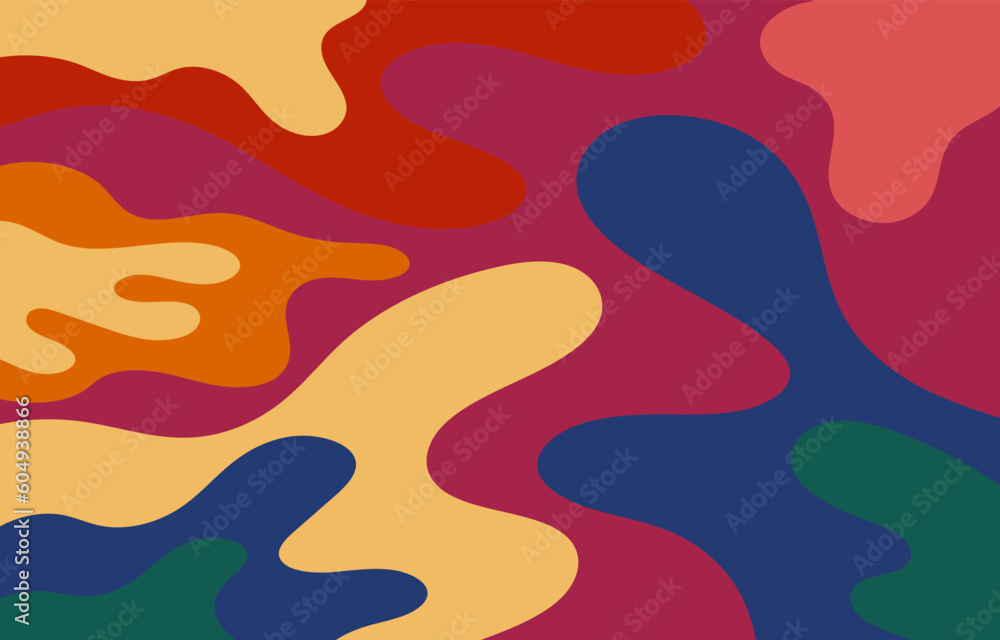 Colorful Groovy background design concept, abstract background Colorful Groovy background design concept, abstract background