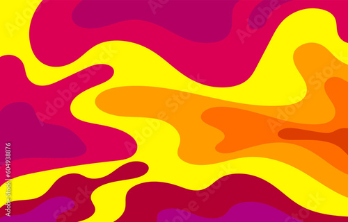 Colorful Groovy background design concept  abstract background
