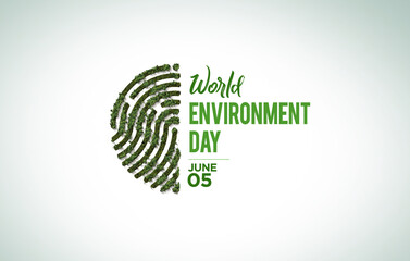beat plastic pollution- World Environment day concept design. Happy Environment day, 05 June. World map with Environment day background illustration. 