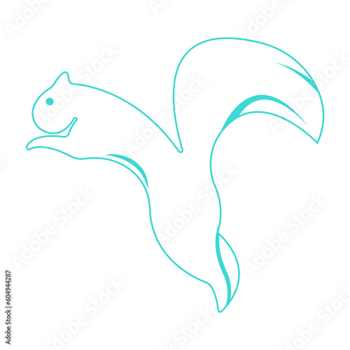 squirrel icon illustration vector