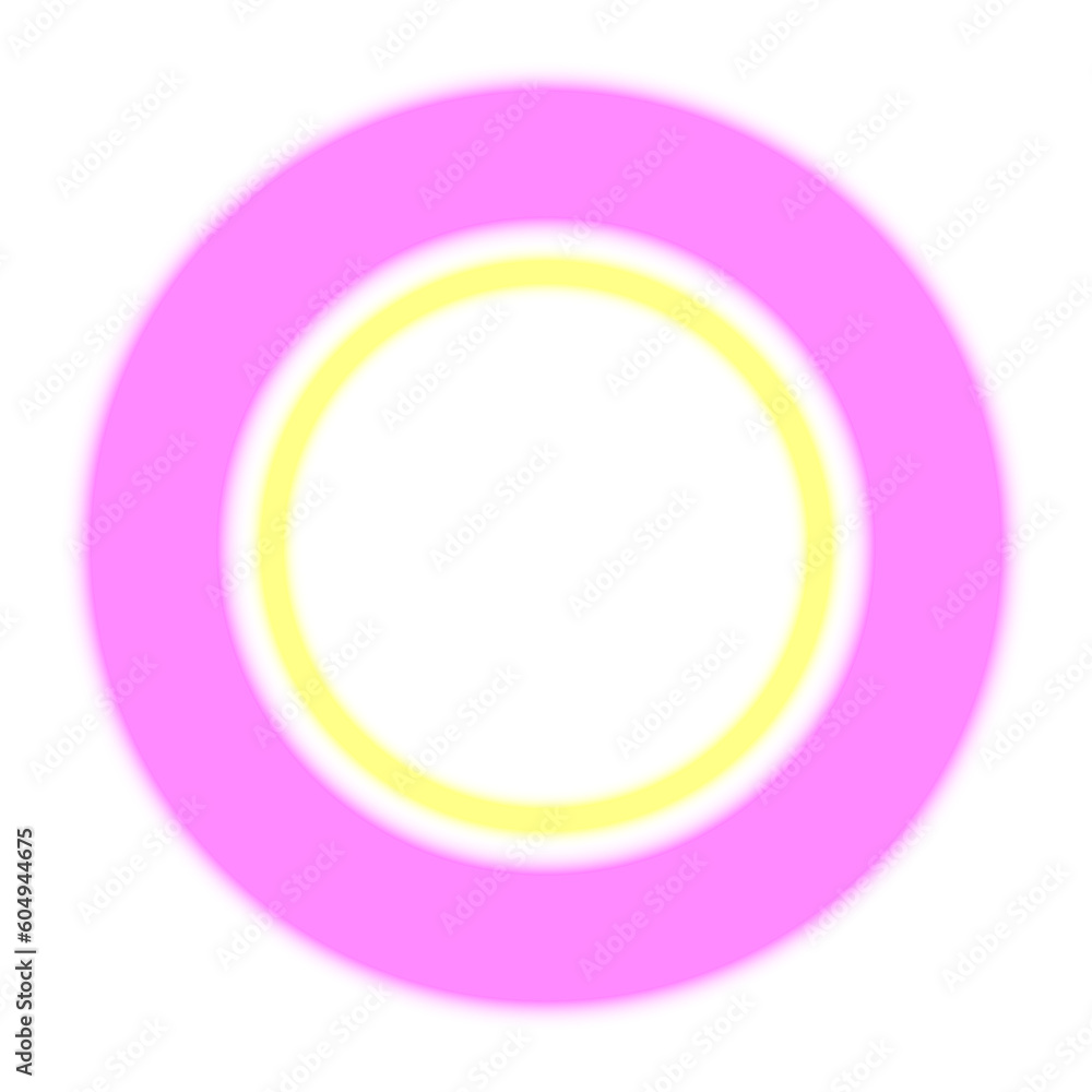 Abstract circle shape neon light Abstract circle shape neon light