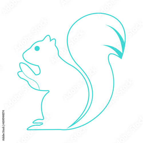 squirrel icon illustration vector