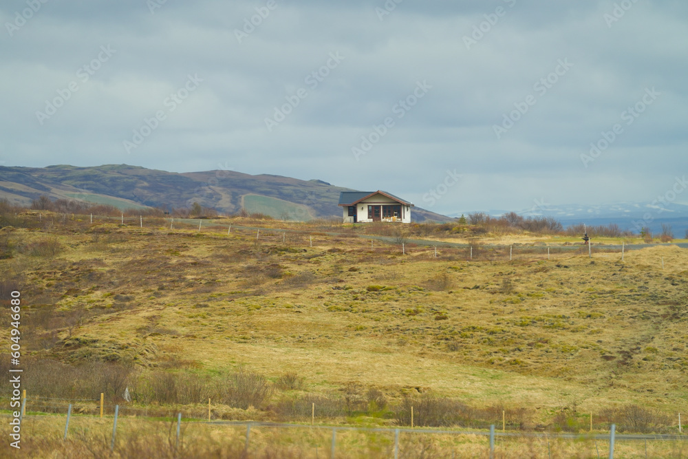 farm in Iceland. agriculture in precarious conditions. landscape. farm in Iceland. agriculture in precarious conditions. landscape.
