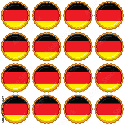Pattern cookie with flag country Germany in tasty biscuit © oleg525