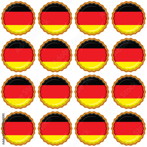 Free Download Pattern cookie with flag country Germany in tasty biscuit - GFXLoad