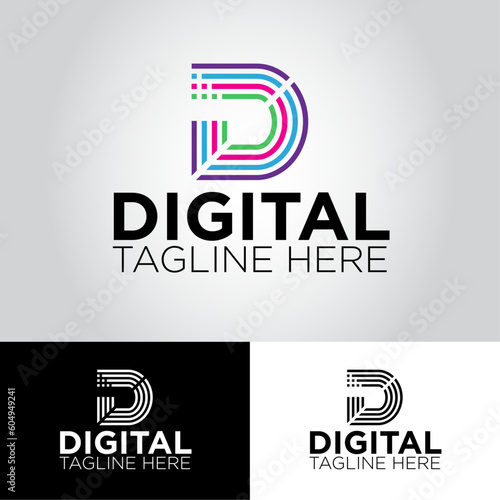Letter D Business Vector Logo Design