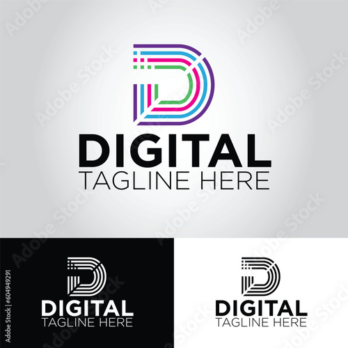 Letter D Business Vector Logo Design