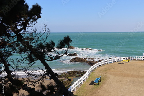 beach of Saint Quay Portrieux in Brittany 