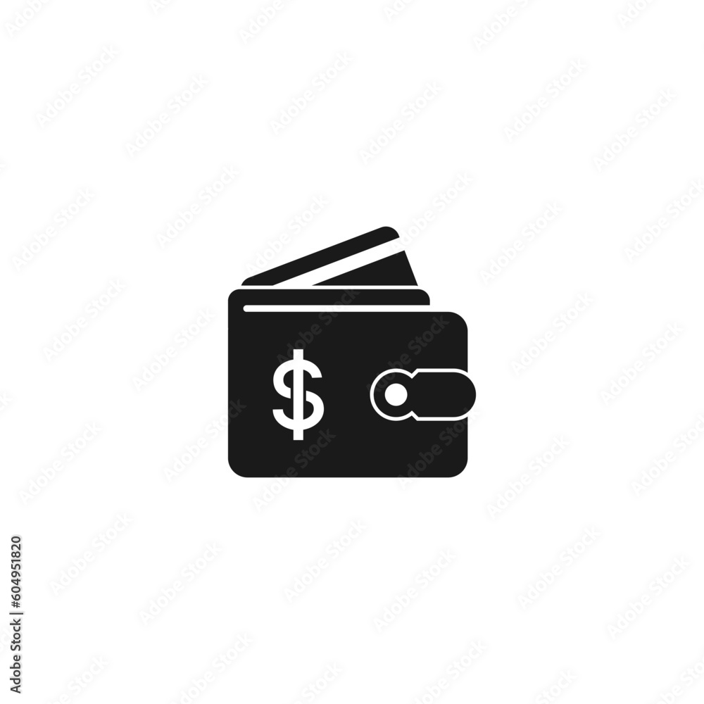 Wallet with card icon on white background. Suitable for your design need, logo, illustration, animation, etc. Wallet with card icon on white background. Suitable for your design need, logo, illustration, animation, etc.
