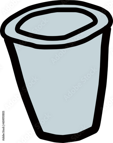 シンプルな紙コップの手書きイラスト