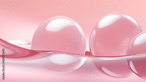 Abstract light pink background, with beautiful lighting spots and reflections.
