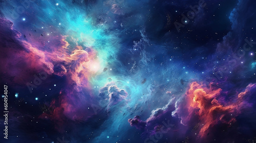 Galaxy wallpaper. AI © Oleksandr Blishch