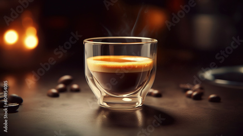 Espresso shot. AI
