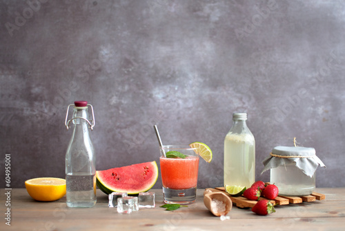 Probiotic water kefir cocktail