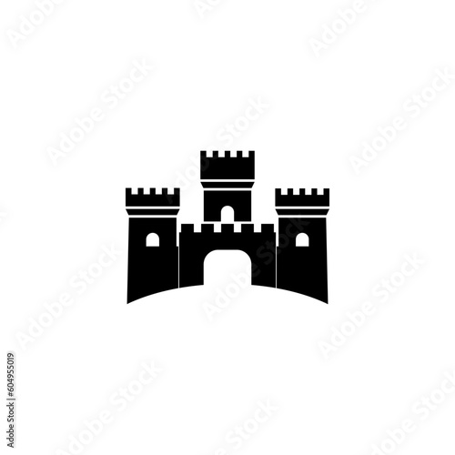 Castle icon  isolated on white background