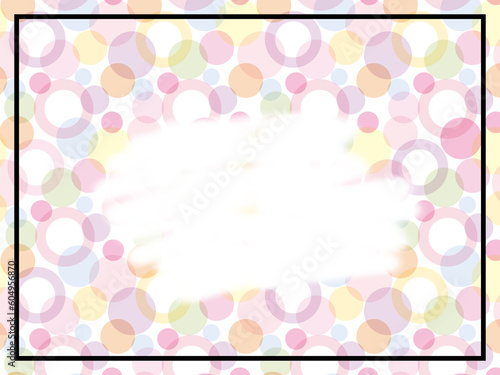 Polkadot background with white space for words. High quality photo © GWells