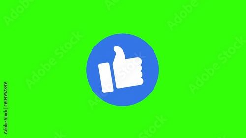 Animated FB Facebook like Button, background, like icon photo