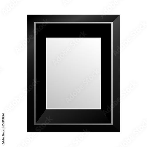 Empty Transparent Shaded Vector Photo Frame See Through Ready to Use PNG