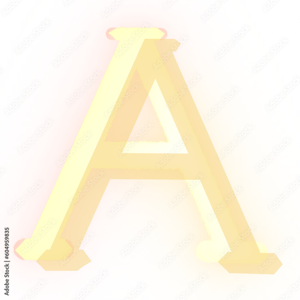 alphabet made of letters