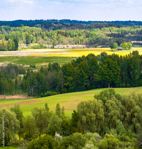 Wallpaper Mural Spring landscape Latvia, in the countryside of Latgale. By Lake Aulejas (Aulejas). Torontodigital.ca