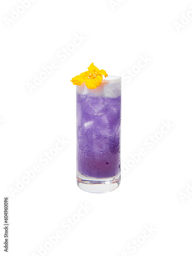 purple beverage ice cold glass