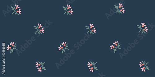 Floral seamless pattern. Vector illustration for background, card, invitation, banner, social media post, poster, mobile apps, advertising.