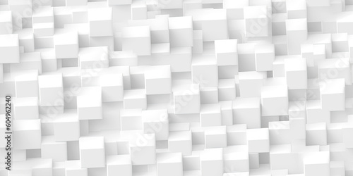 Abstract 3d white background seamless pattern texture. Generative AI