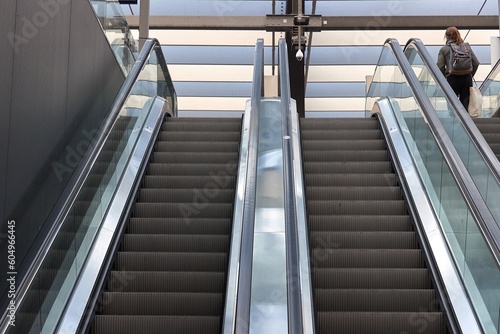 Escalator of a metro station