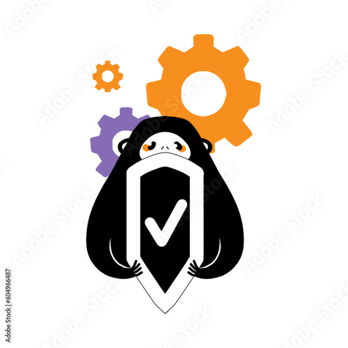 Immagini Business in vettoriale con animali per azienda 