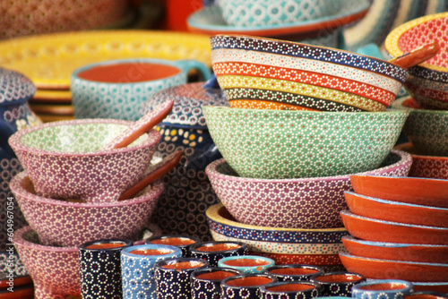 Michoacan handicrafts painted by hand with the dotting technique