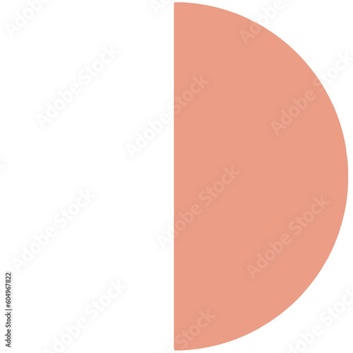 geometric Semicircular vector editable   