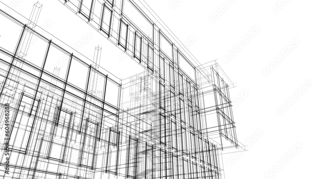 Modern office building concept 3d rendering Modern office building concept 3d rendering