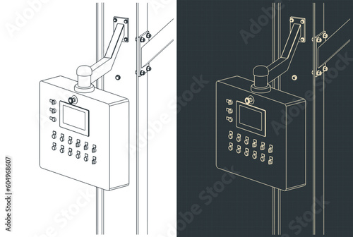 Machine control panel blueprints