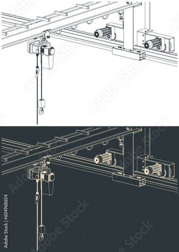 Wall traveling crane