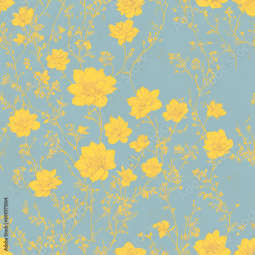 Flowers background. AI generated illustration