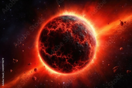 Radiant Red Dwarf Star: A Stellar Beauty in the Cosmos