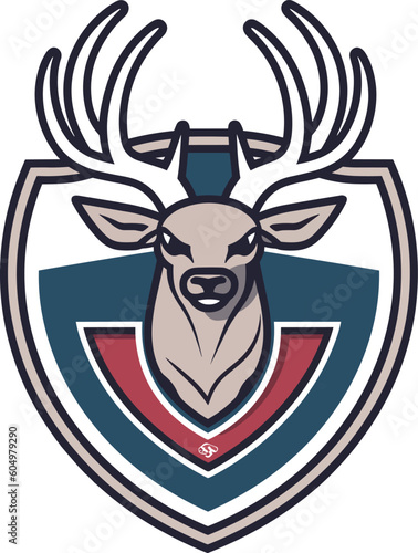 Basketball team deer logo