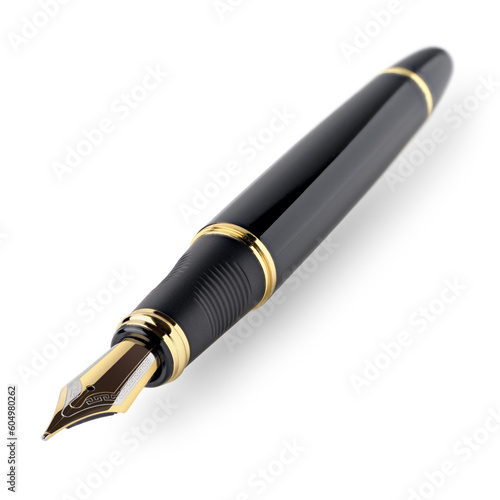 Black and gold fountain pen