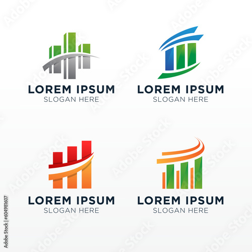 Business and finance logo design vector template